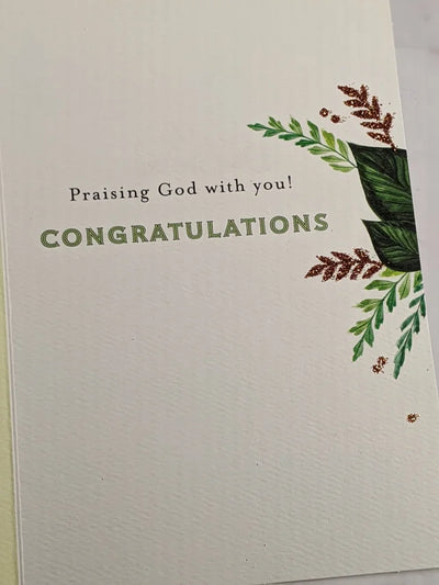 Praise The Lord Congratulations Card