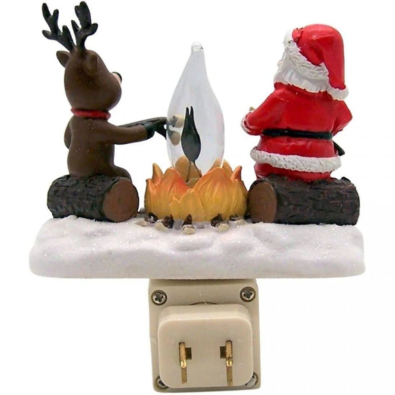 Santa and Reindeer Campfire Night Light - Lemon And Lavender Toronto