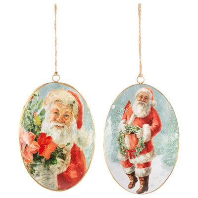 Santa Disk Ornament - Lemon And Lavender Toronto