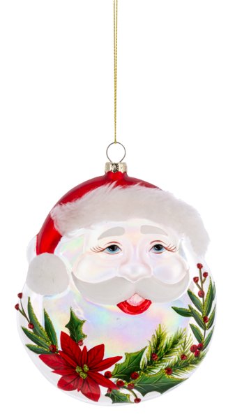 Santa Disk Ornament - Lemon And Lavender Toronto