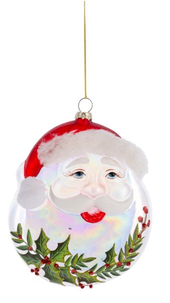 Santa Disk Ornament - Lemon And Lavender Toronto