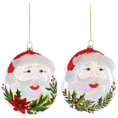 Santa Disk Ornament - Lemon And Lavender Toronto