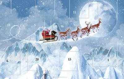 Santa Snowy Mountains Advent Calendar - Lemon And Lavender Toronto