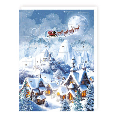 Santa Snowy Mountains Advent Calendar - Lemon And Lavender Toronto