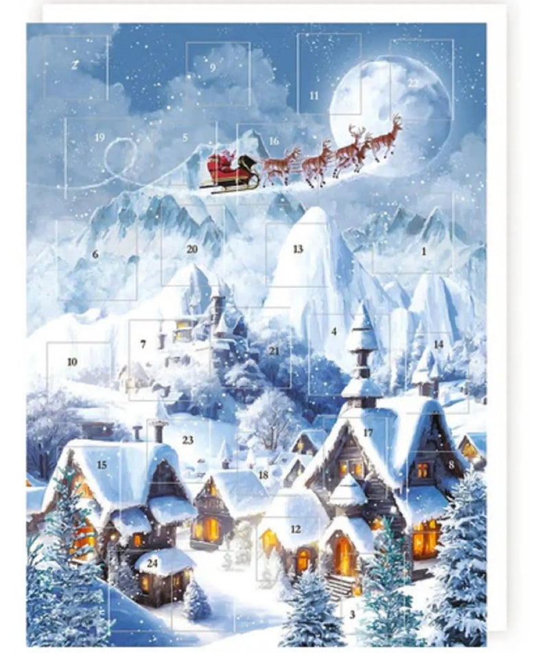 Santa Snowy Mountains Advent Calendar - Lemon And Lavender Toronto