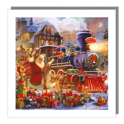 Santa Train 10 Christmas Card Pack - Lemon And Lavender Toronto