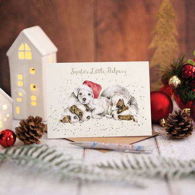 Santas Little Helpers' dog Christmas Card - Lemon And Lavender Toronto