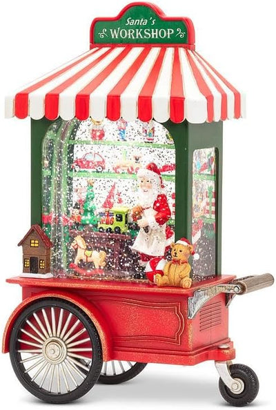 Santa's Workshop Cart in Glitter LED Lantern - Lemon And Lavender Toronto