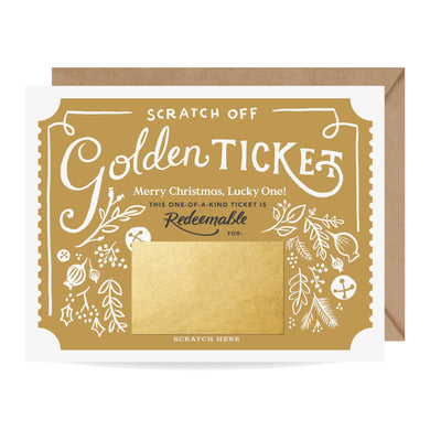 Scratch - off Card - Christmas Golden Ticket - Lemon And Lavender Toronto