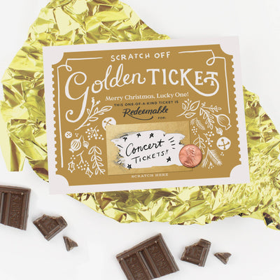 Scratch - off Card - Christmas Golden Ticket - Lemon And Lavender Toronto