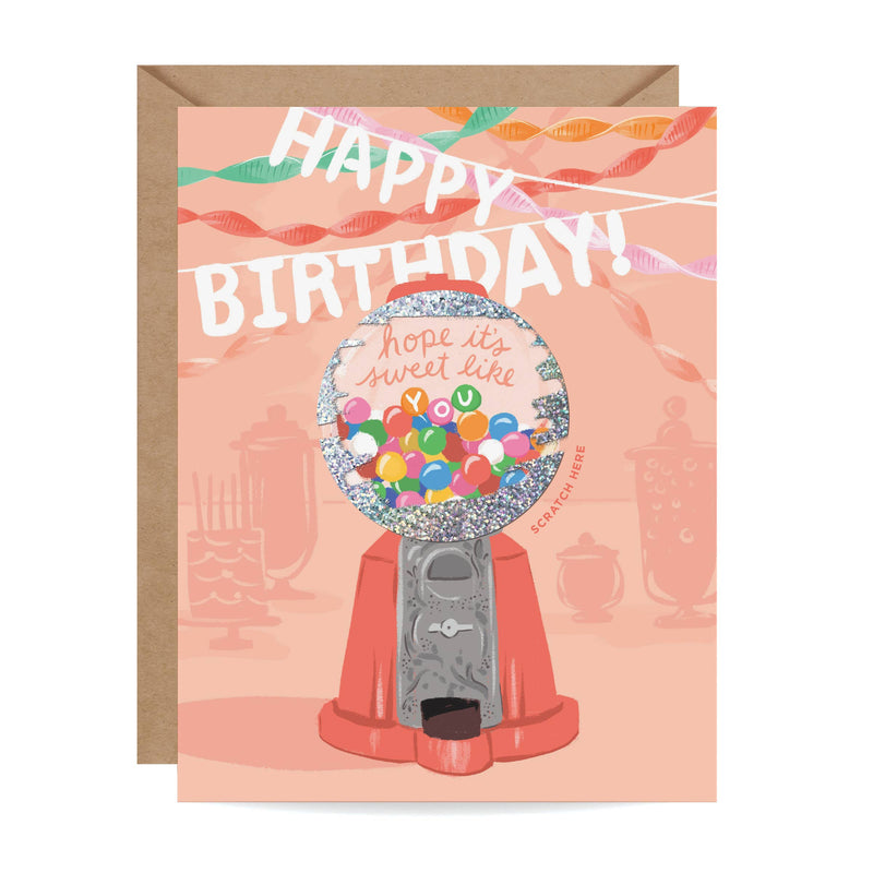 Scratch - off Card - Gumball Machine - Birthday - Lemon And Lavender Toronto