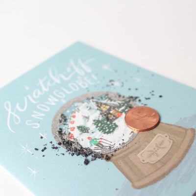 Scratch - off Card - Snow Globe Alpine  - Holiday - Lemon And Lavender Toronto