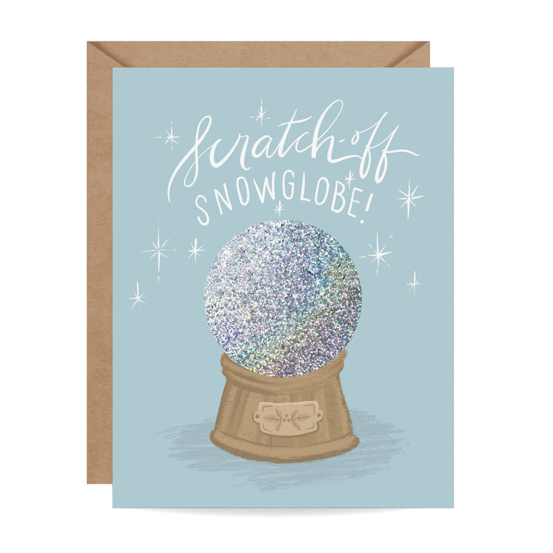 Scratch - off Card - Snow Globe Alpine  - Holiday - Lemon And Lavender Toronto