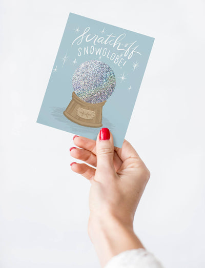 Scratch - off Card - Snow Globe Alpine  - Holiday - Lemon And Lavender Toronto