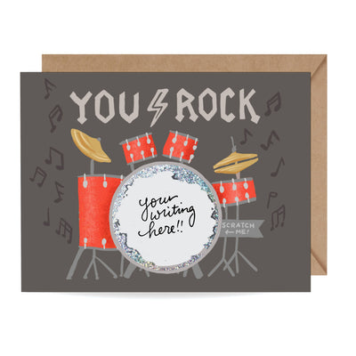 Scratch - off Card - You Rock - Birthday/Everyday - Lemon And Lavender Toronto