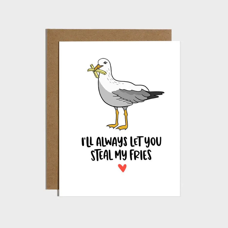 Seagull Steal Fries Card - Lemon And Lavender Toronto