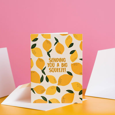 Sending You A Big Squeeze! - Greeting Card - Lemon And Lavender Toronto