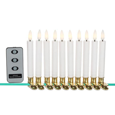 Set of 10 Small LED Tree Candles with Remote - Lemon And Lavender Toronto