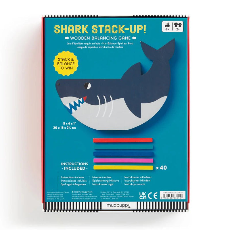 Shark Stack - up! Wooden Balancing Game - Lemon And Lavender Toronto