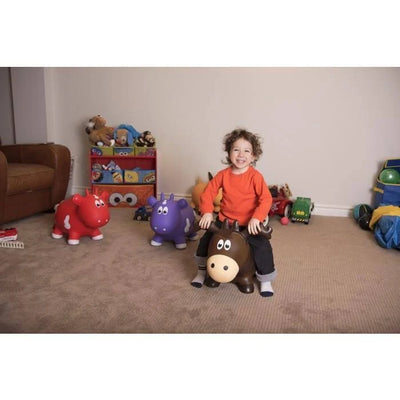Farm Hoppers Inflatable Toddler Safe Bouncing Moose