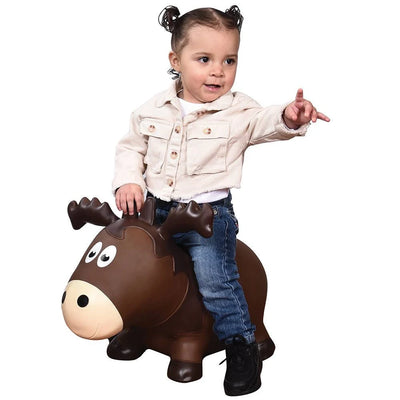 Farm Hoppers Inflatable Toddler Safe Bouncing Moose