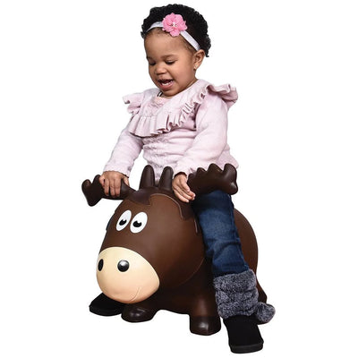 Farm Hoppers Inflatable Toddler Safe Bouncing Moose