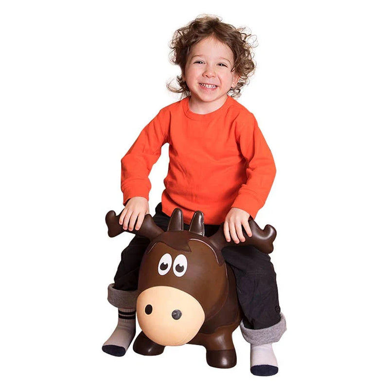 Farm Hoppers Inflatable Toddler Safe Bouncing Moose