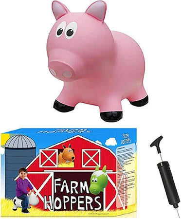 Farm Hoppers Inflatable Toddler Safe Bouncing Pig