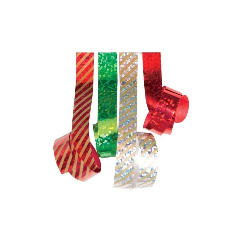Holiday Holographic Mix Curling Ribbon