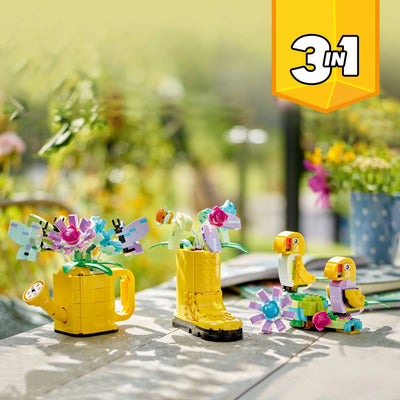LEGO® Flowers in Watering Can 3-in-1