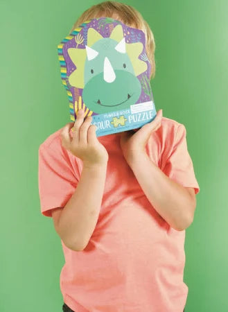 Dino 12pc Shaped Jigsaw Puzzle in Shaped Box