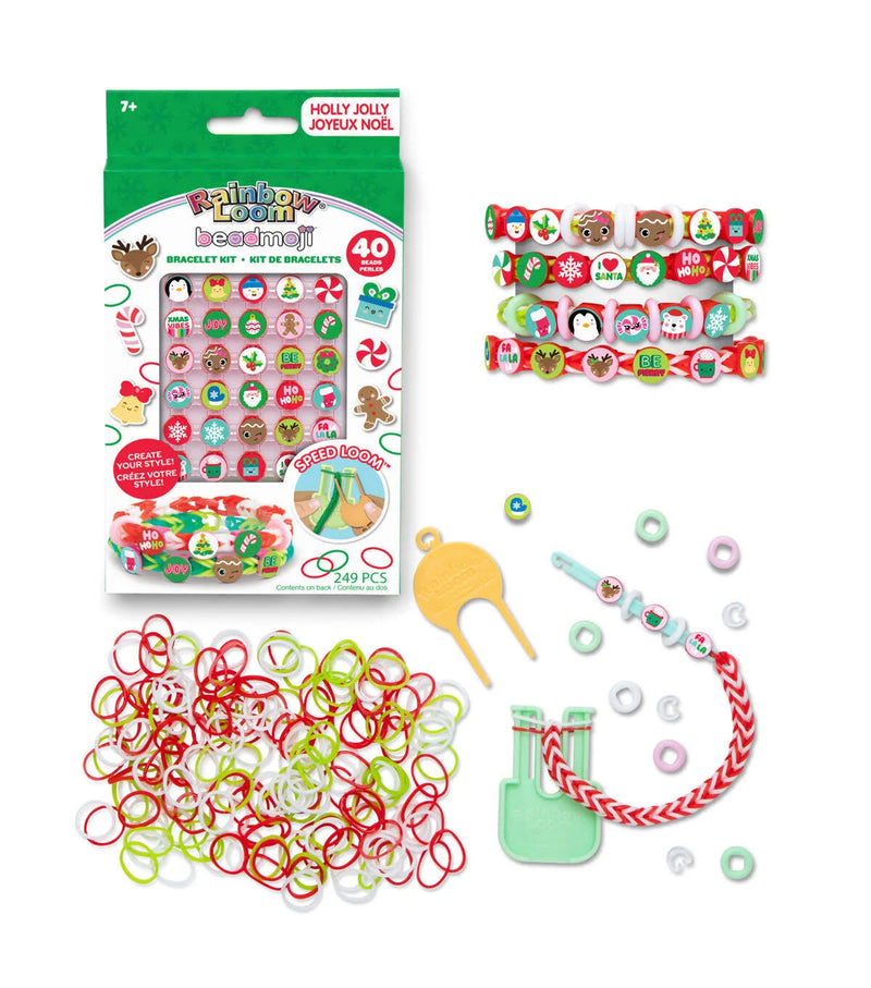 Rainbow Loom Beadmoji Holly Jolly Bracelet Kit