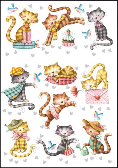 Silly Cats Card - Lemon And Lavender Toronto