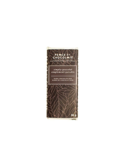 Simply Peaceful Dark Chocolate Bar 46g - Lemon And Lavender Toronto