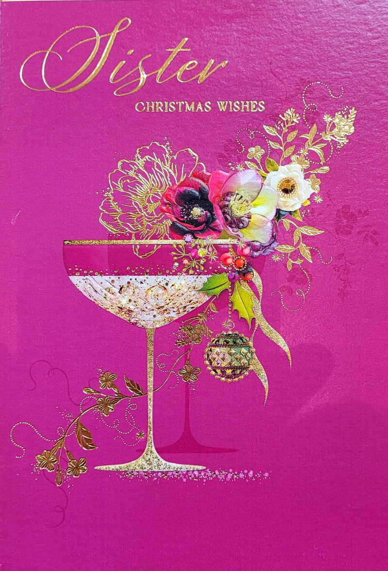 Sister Christmas Wishes Christmas Card - Lemon And Lavender Toronto