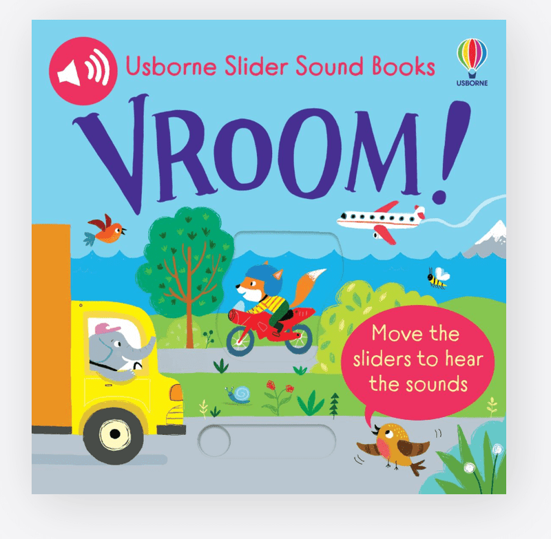 Slider Sound Books: Vroom! - Usborne - Lemon And Lavender Toronto