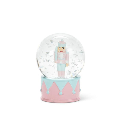 Small Pastel Nutcracker Snow Globe - Lemon And Lavender Toronto