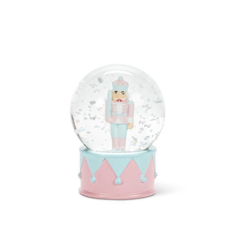 Small Pastel Nutcracker Snow Globe - Lemon And Lavender Toronto