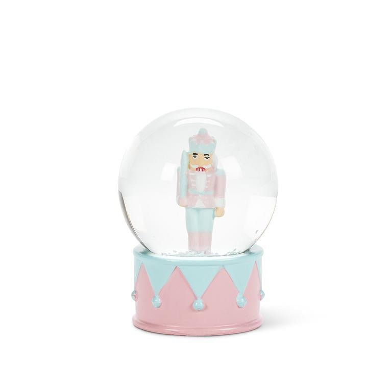 Small Pastel Nutcracker Snow Globe - Lemon And Lavender Toronto