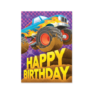 Big Wheel Truck Greeting Card Birthday