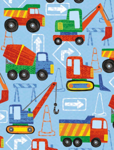 Construction Trucks Enclosure Card