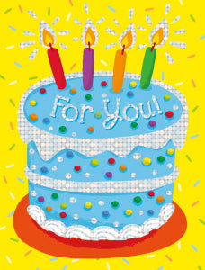 Birthday Cake Enclosure Card