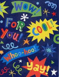 Word Toss Enclosure Card