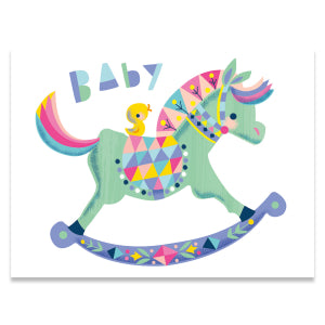 Rocking Horse Enclosure Card
