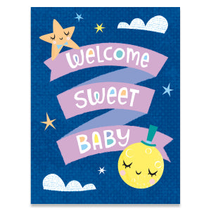Moon and Stars Enclosure Card
