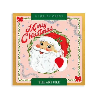 Smiling Santa, 8 Luxury Christmas Cards - Lemon And Lavender Toronto