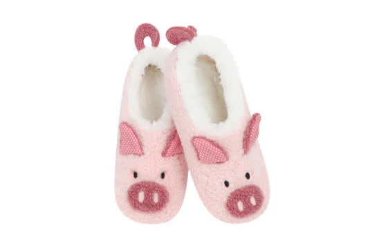 Toddler Pig Baby Sherpa Bootie Animal Snoozies!