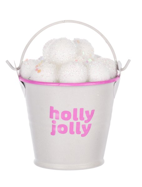 Snowball Pail with Message Ornament - Lemon And Lavender Toronto