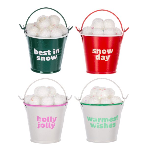 Snowball Pail with Message Ornament - Lemon And Lavender Toronto