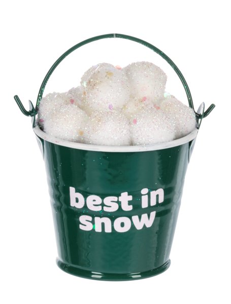 Snowball Pail with Message Ornament - Lemon And Lavender Toronto